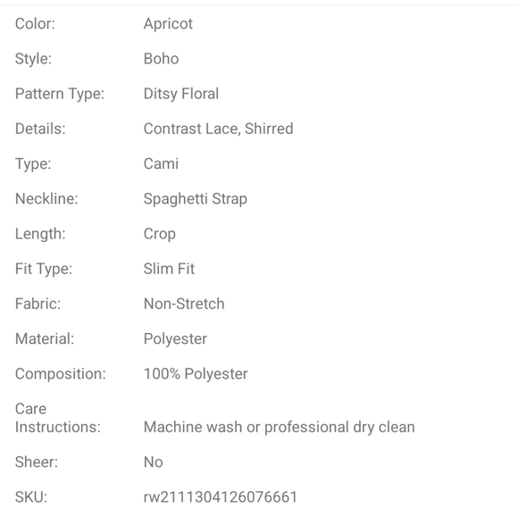 Ditsy Floral Shirred Pearls Detail Cami Top - Picture 5 of 12